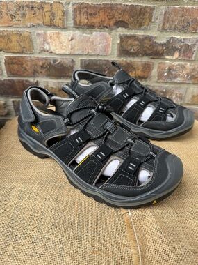 Keen Rialto Fisherman Sandals Sport Gorpcore Outdoor Hiking Black size 13